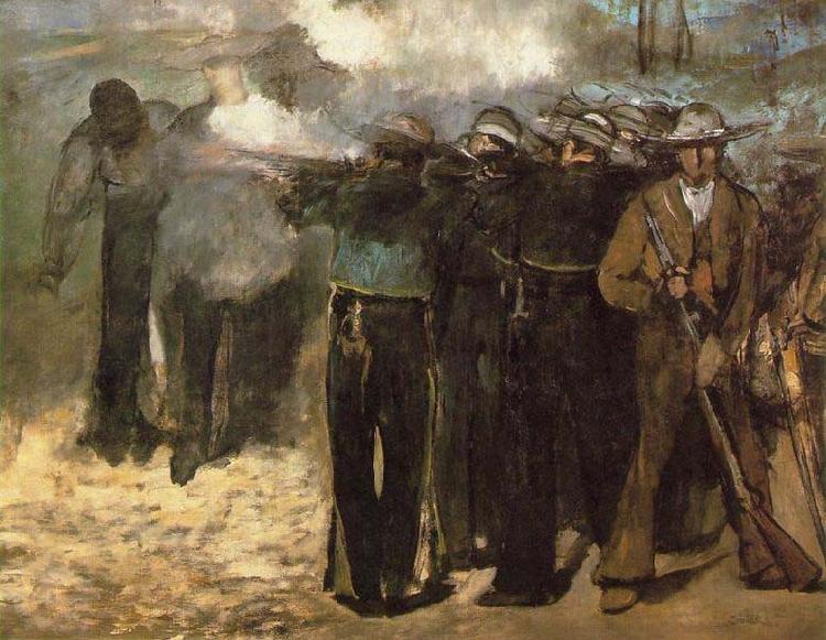 Edouard Manet The Execution of Emperor Maximilian, Sweden oil painting art